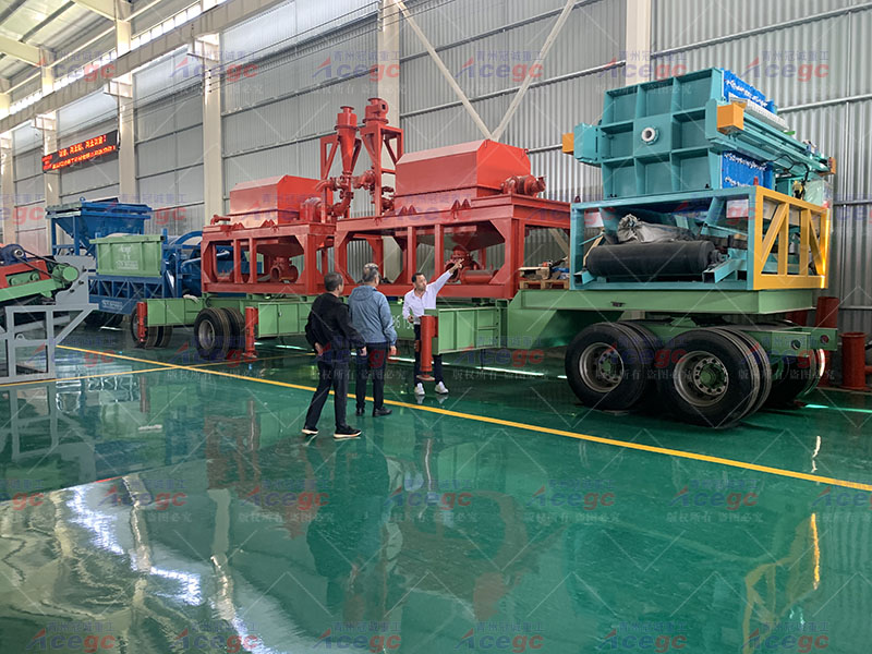 移动离心式淘金设备